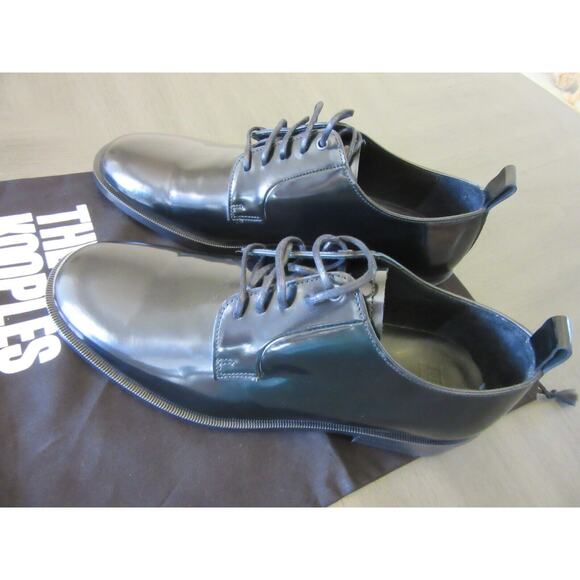 The Kooples Black Men\'s Leather Derbies Size 6 Oxford Lace Career Shoes main image 6